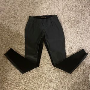 The limited faux leather pant- back is not leather